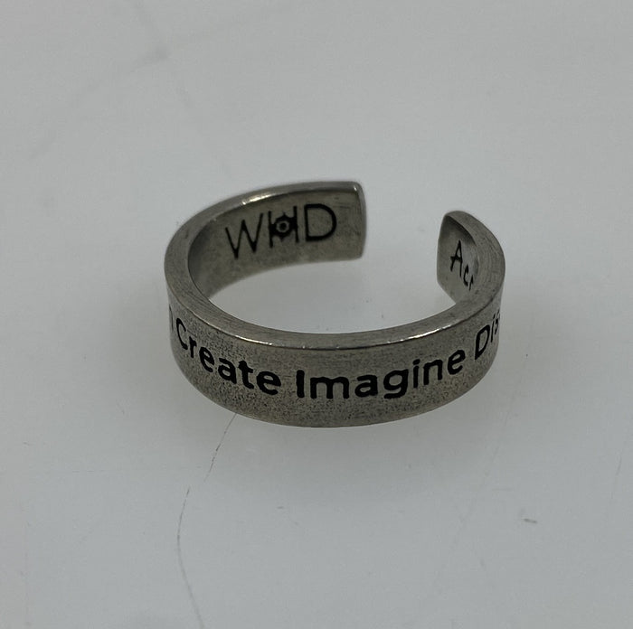 WHD Explore Dream Create Imagine Discover Adjustable Ring