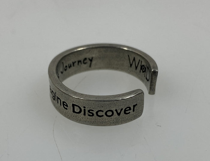 WHD Explore Dream Create Imagine Discover Adjustable Ring