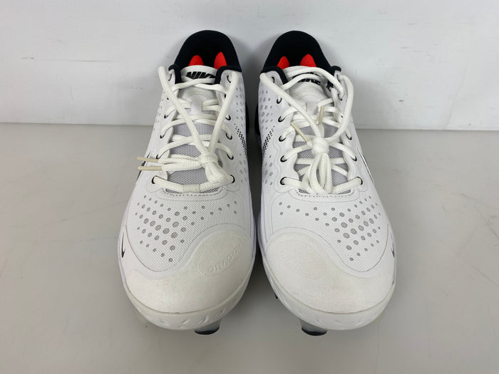 Nike White and Black Alpha Hurache Elite 3 Low MCS Gen FS Baseball Cleats Men's Size 14