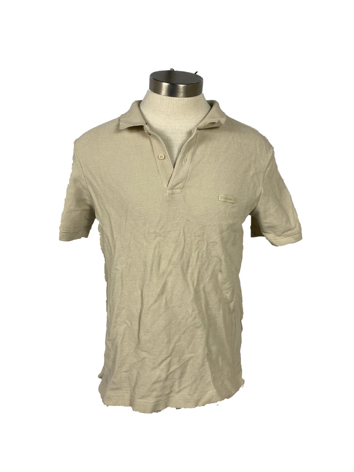 White Calvin Klein Polo Shirt Men's Size M