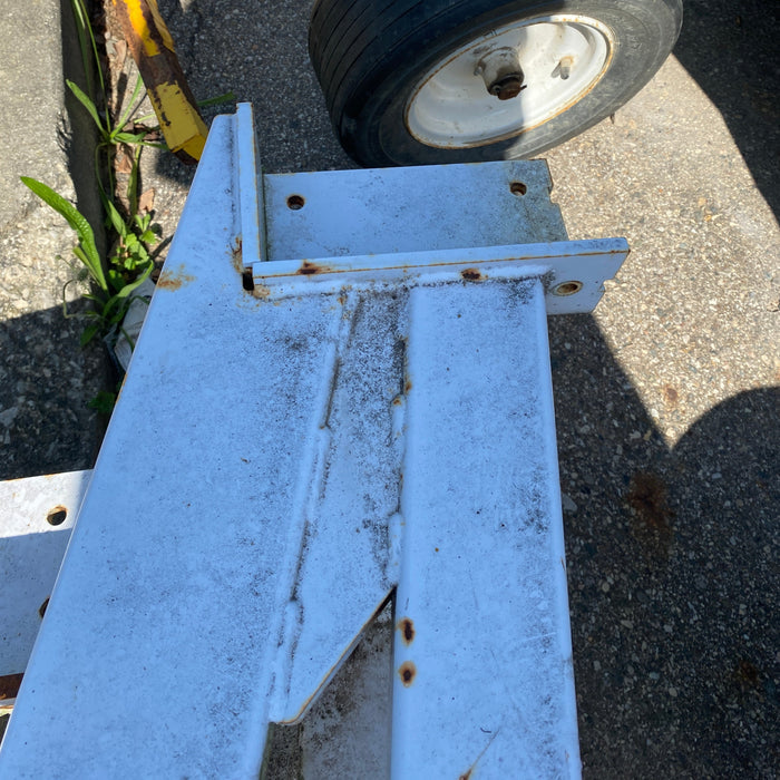 White Metal Roof Truss