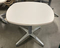 White Rounded Laminate Table #2