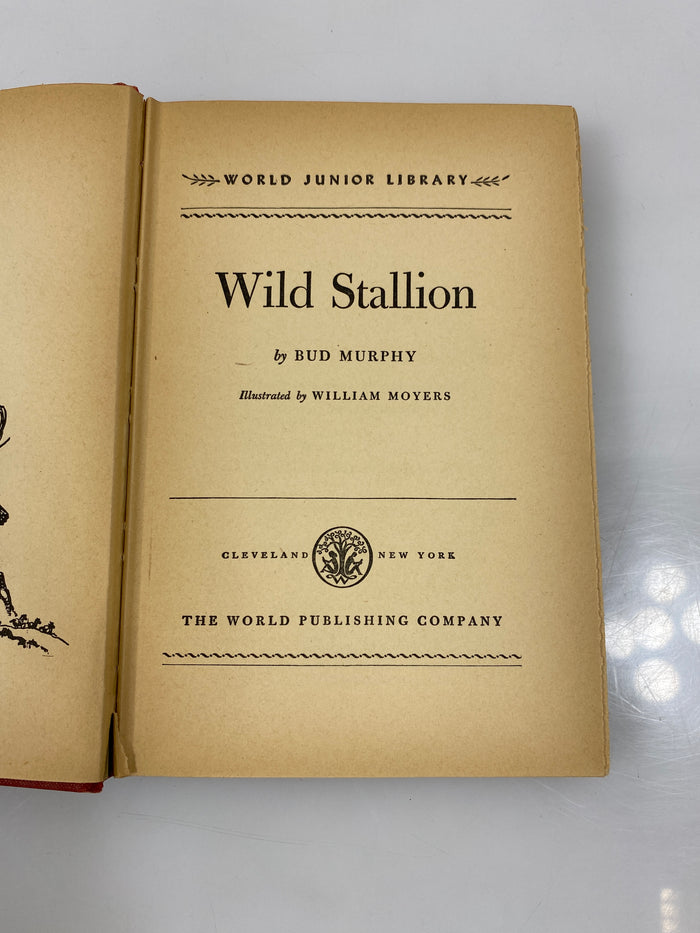 Wild Stallion by Bud Murphy World Junior Library 1952 HCDJ