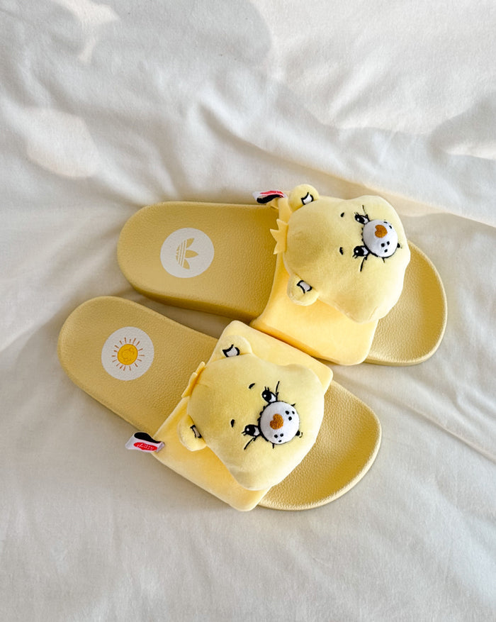 Adidas x Care Bears Adilette W onfeet