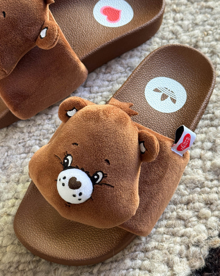 Adidas x Care Bears Adilette W onfeet