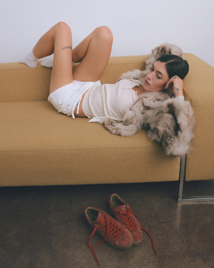 Sneaker... mars red... Suede