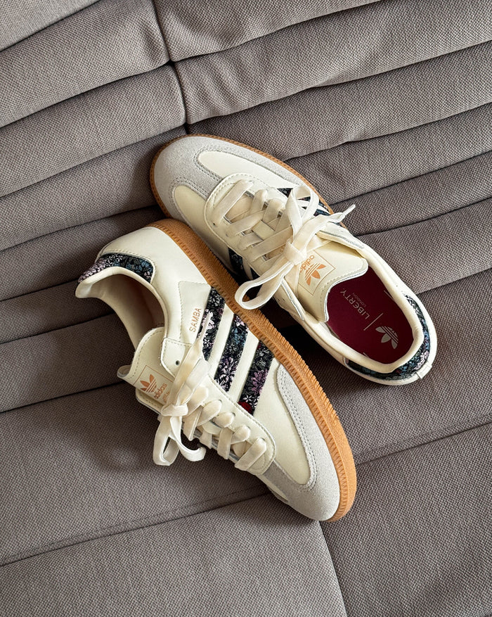 Adidas x Liberty London Samba OG J onfeet