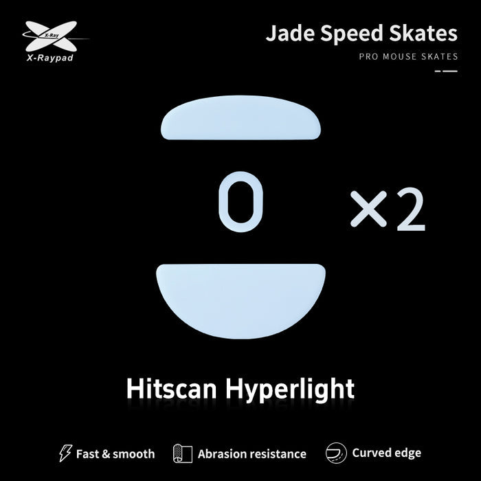 X-Raypad Jade Mouse Skates for Hitscan Hyperlight
