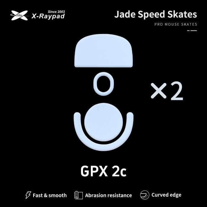 X-Raypad Jade Mouse Skates for Logitech G Pro X Superlight 2c (GPX 2c)