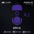 X-Raypad Obsidian Air Mouse Skates for Logitech G Pro X Superlight 2c (GPX 2c)