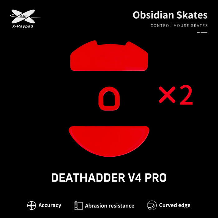 X-Raypad Obsidian Mouse Skates for Razer Deathadder V4 Pro