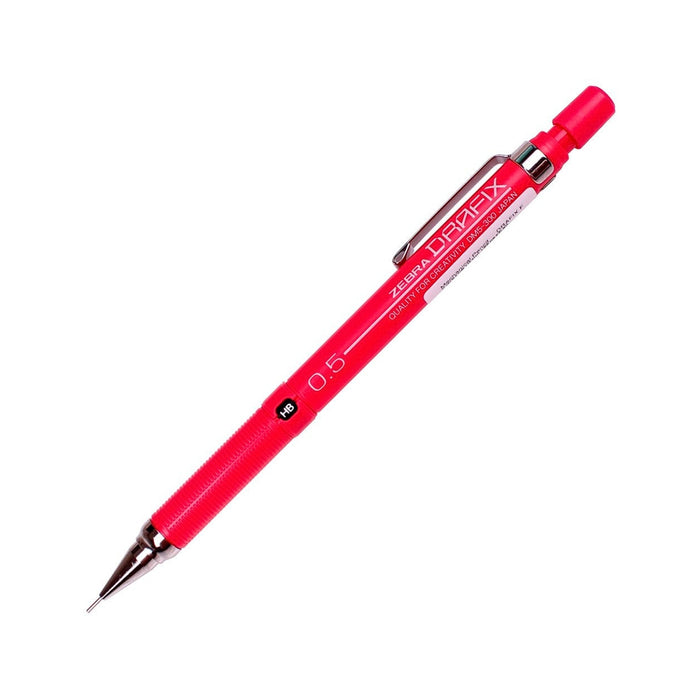 Zebra Drafix Mechanical Pencil 0.5mm Limited Edition in vivid red with fine drafting tip