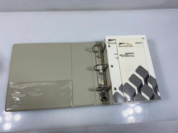 Zenith Data Systems Conversational  MS-DOS 1984 Binder Slipcase